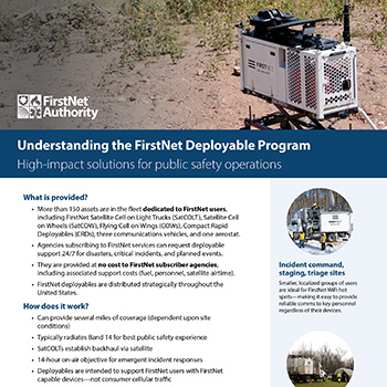 FirstNet Deployables