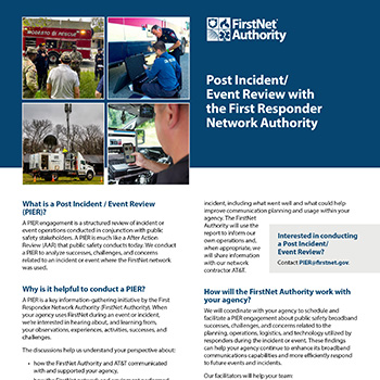 Post Incident/ Event Review with the First Responder Network Authority thumbnail