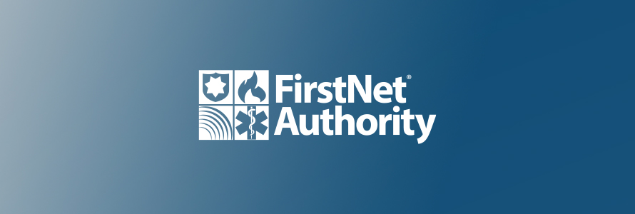 FirstNet Authority logo with gradient blue background   