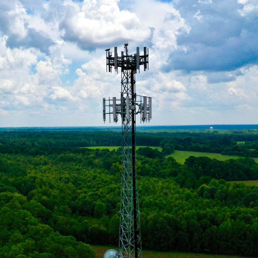 A FirstNet cell site in North Carolina