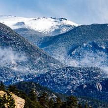 Beautiful mountainscape at Estes Park, Colorado Beautiful mountainscape at Estes Park, Colorado