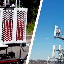 A FirstNet compact rapid deployable; a cell tower A FirstNet compact rapid deployable; a cell tower