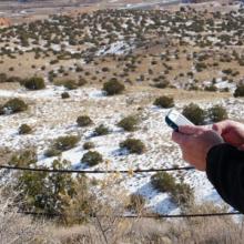 Laguna Police officer using a FirstNet-enabled smartphone Laguna Police officer using a FirstNet-enabled smartphone