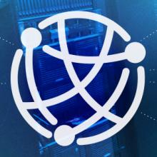 FirstNet Core icon and computer servers FirstNet Core icon and computer servers