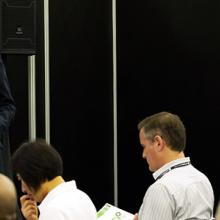 Sheriff Richard Stanek speaks to an audience at a conference.