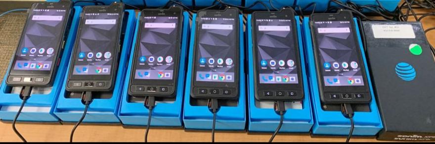 Cell phones in boxes