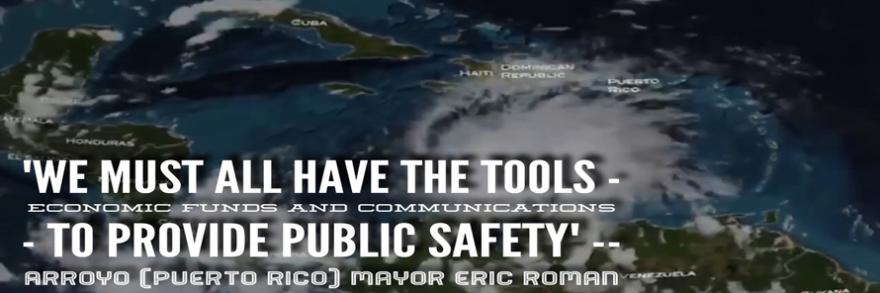 Hurricane Matthew over Purto Rico