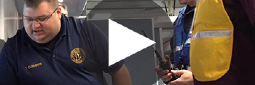 Responders at the Terra Haute air show in Indiana