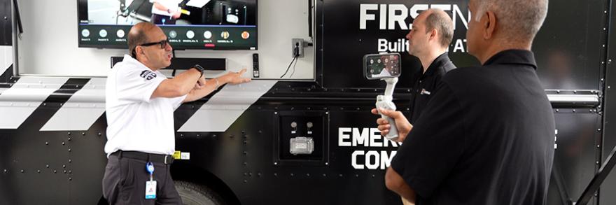 AT&T demonstrates capabilities of the FirstNet Command Vehicle 