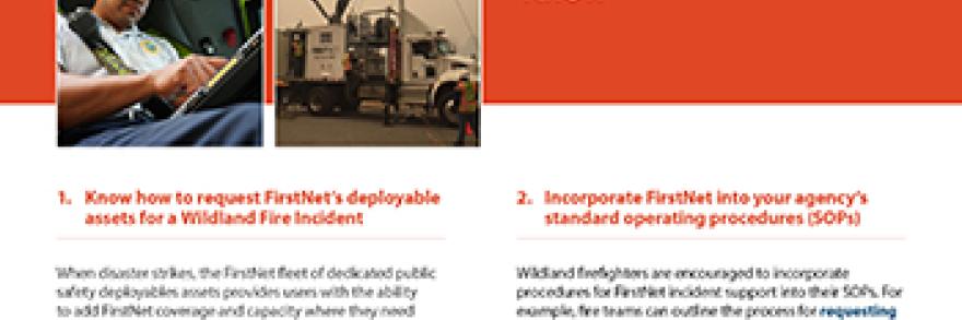 FirstNet and Wildfire Response Operations