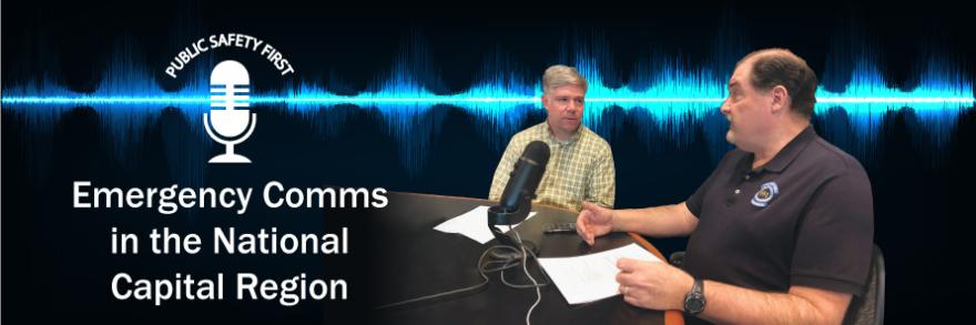 Dave Buchanan and Dave Mulholland speak sitting at a table