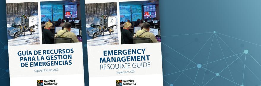Emergency Management Resource Guide covers in Spanish and English