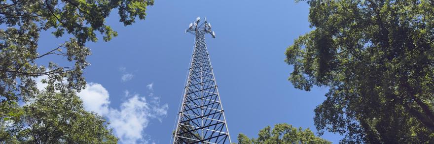 A new FirstNet cell tower located in Swain County, North Carolina