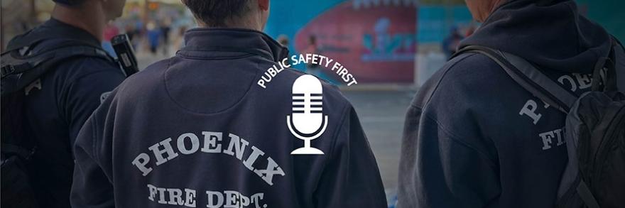 Three Phoenix Fire Department firefighters are observing to provide support to Super Bowl LVII.