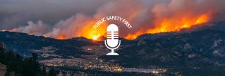 The Cameron Peak forest fire seen from south of Estes Park , Colorado.