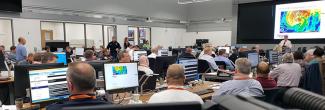 Chesapeake EOC responding to a hurricane 