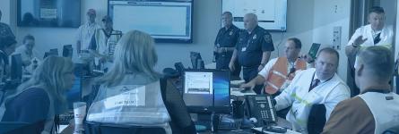 A group of emergency managers having a meeting