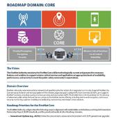 First page of fact sheet on FirstNet Authority Roadmap domain Core