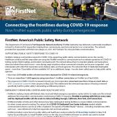 A sample page from the FirstNet Support for COVID-19 Response pdf.
