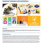 First page of fact sheet on the FirstNet Authority Roadmap domain User Experience